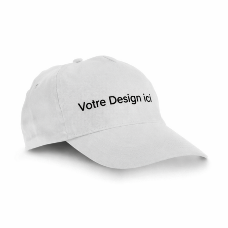 Casquette blanche personnalisable