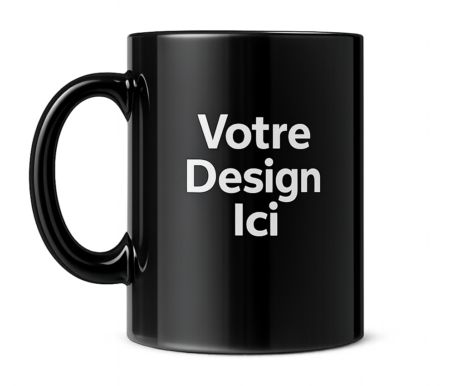 Mug personnalisé noir