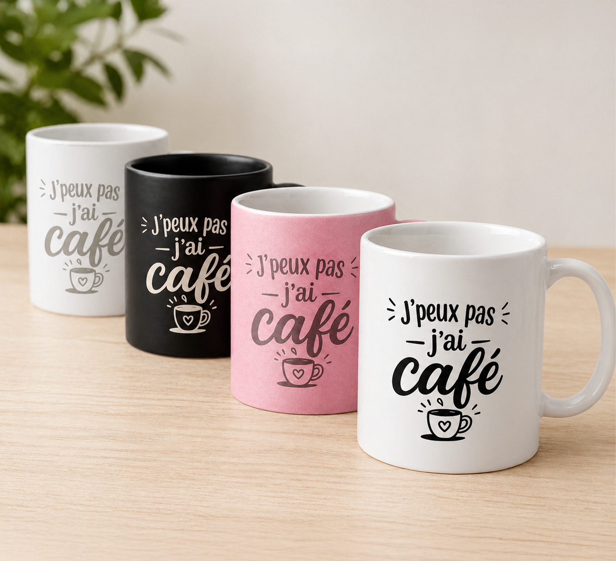 Mug"J’peux pas j’ai café"