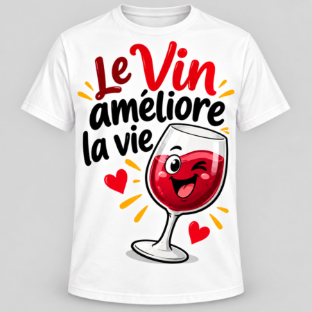 T-shirt humour blanc « To do list : rien, encore rien, profiter, recommencer »