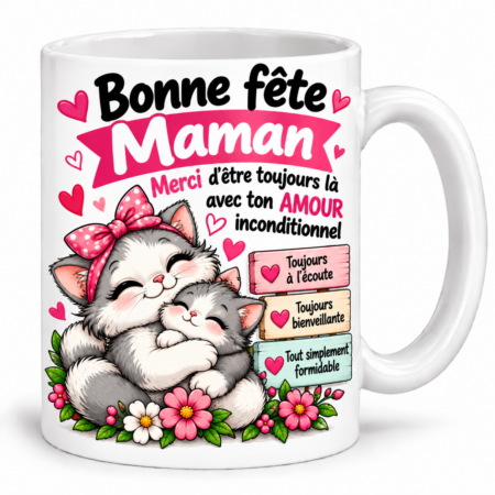 Mug “Bonne fête Maman, merci d'être toujours là”