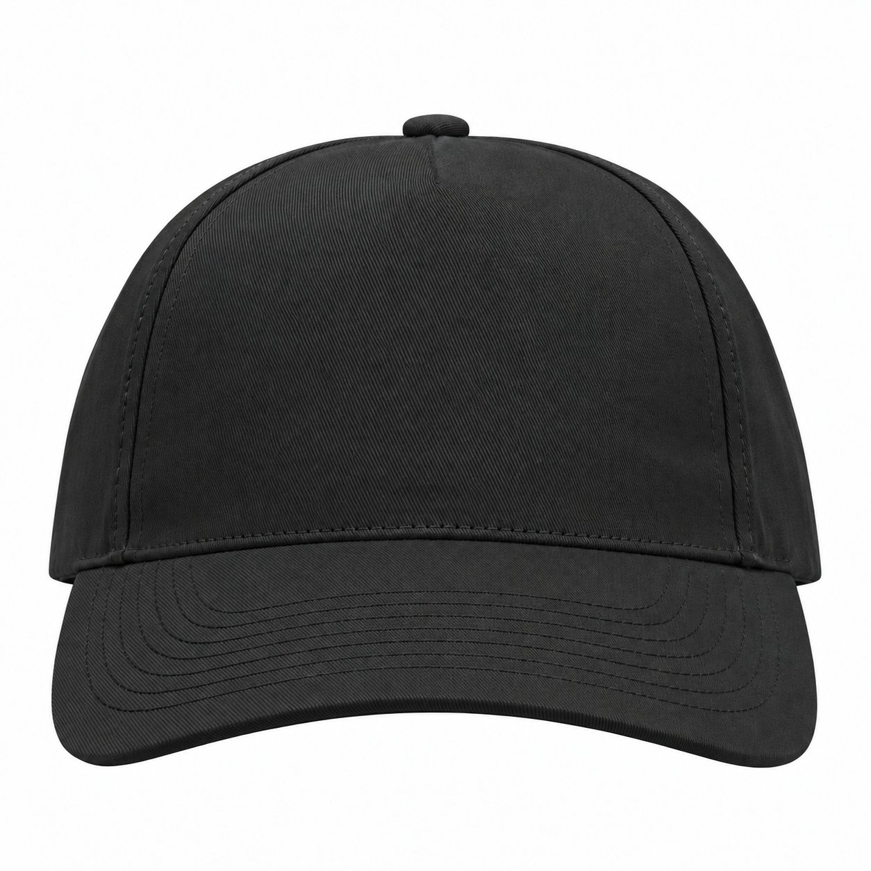 Casquette Atlantis Start Five noir personnalisable avec logo, texte ou photo