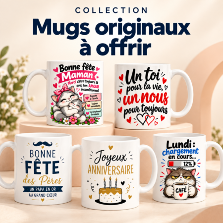 Mugs originaux à offrir