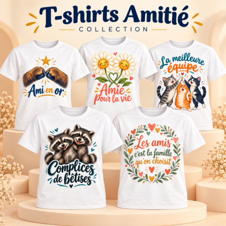T-shirts Amitié