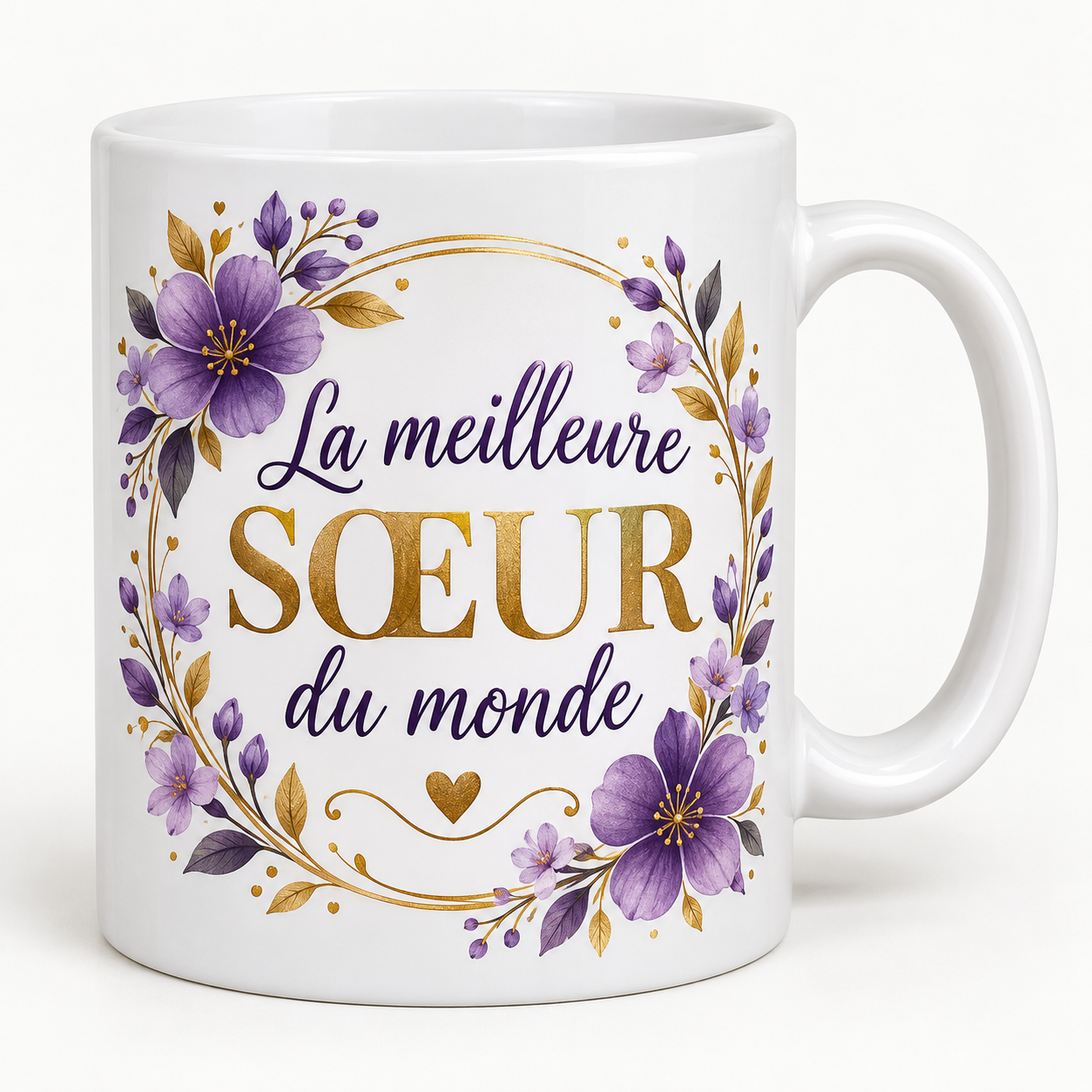 Mug blanc illustré « La meilleure SŒUR du monde »
