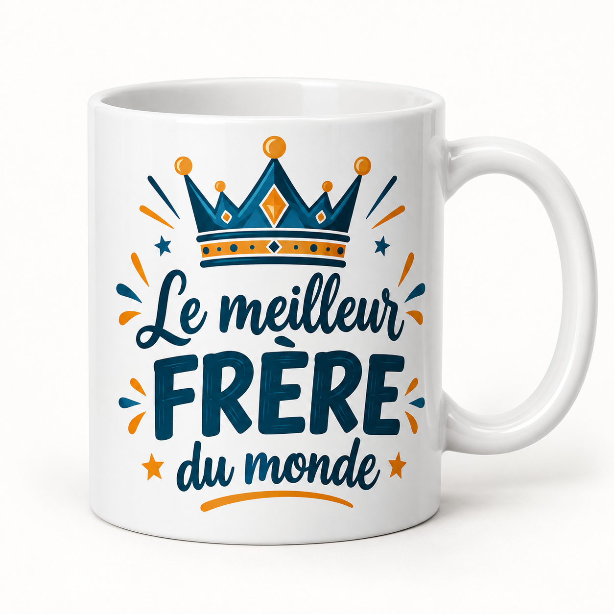 Mug blanc illustré « Le meilleur FRÈRE du monde »