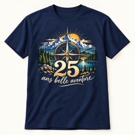 T-shirt 25 ans belle aventure