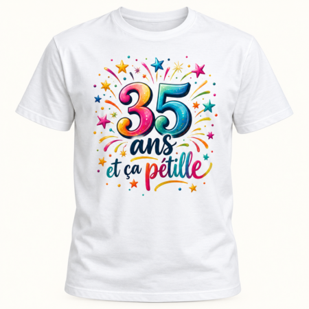 T-shirt 35 ans et ça pétille