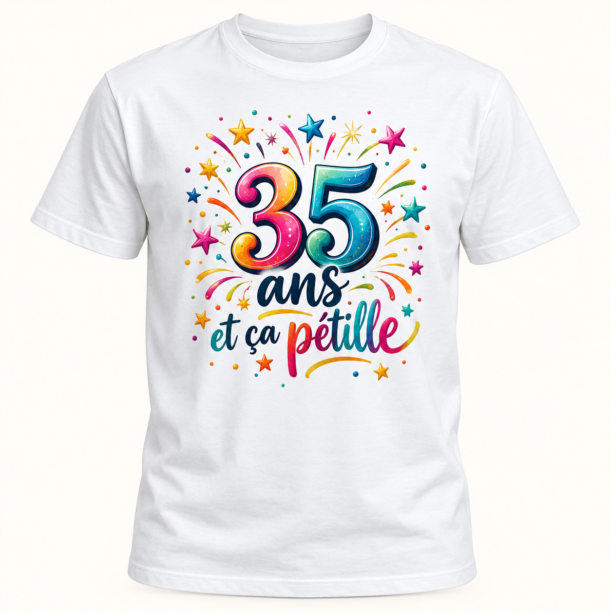 T-shirt 35 ans et ça pétille