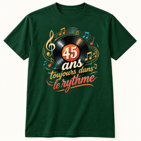 T-shirt 45 ans toujours dans le rythme