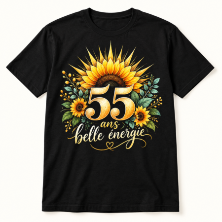 T-shirt 55 ans belle énergie