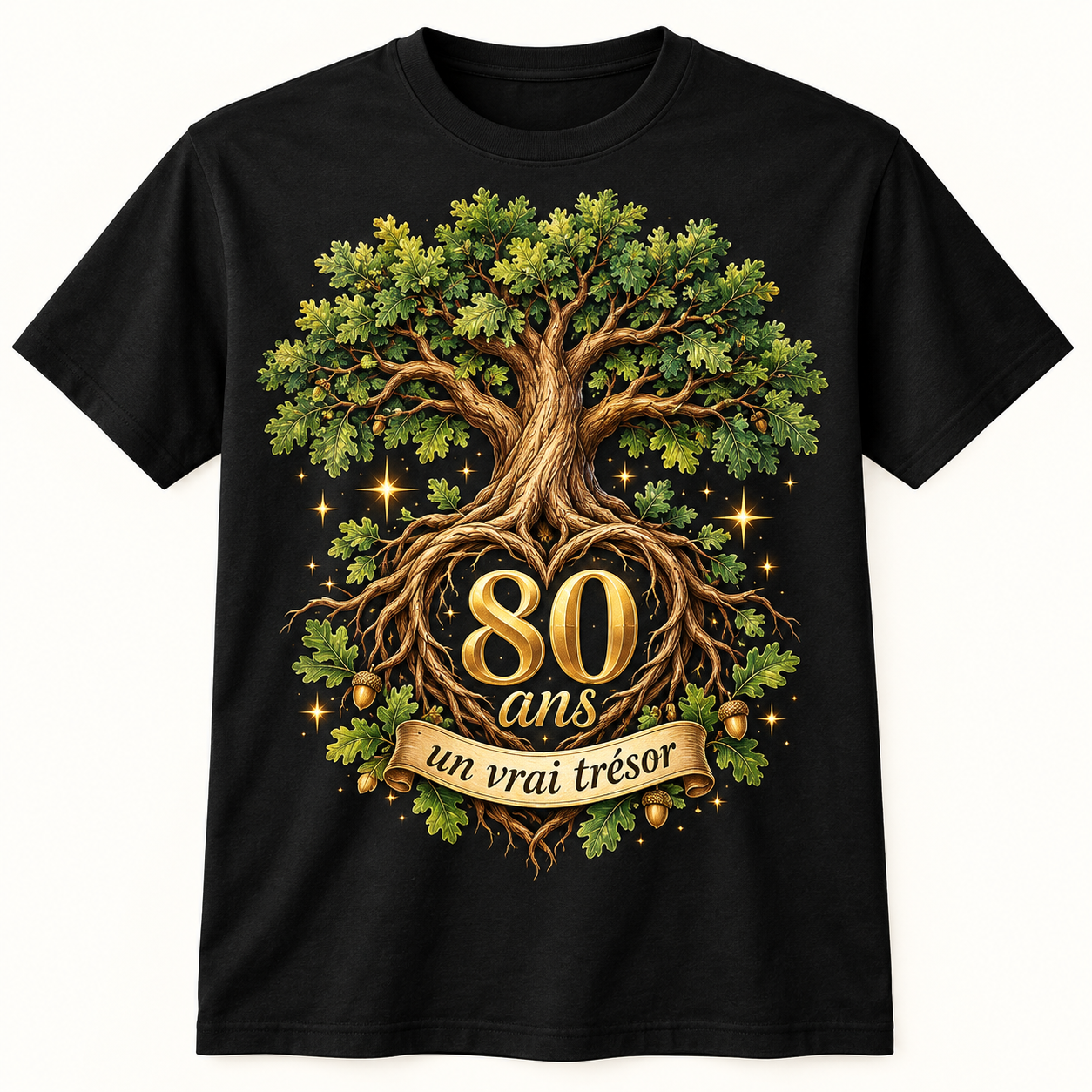 T-shirt 80 ans un vrai trésor