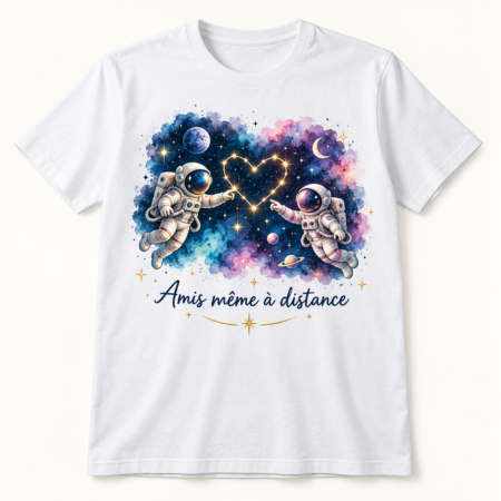 T-shirt Amis même à distance