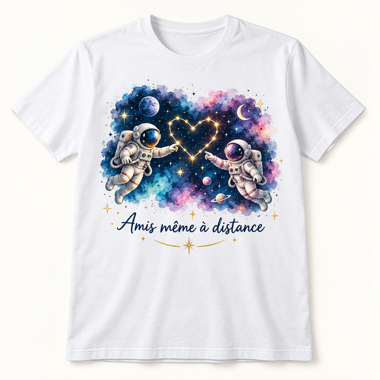T-shirt Amis même à distance