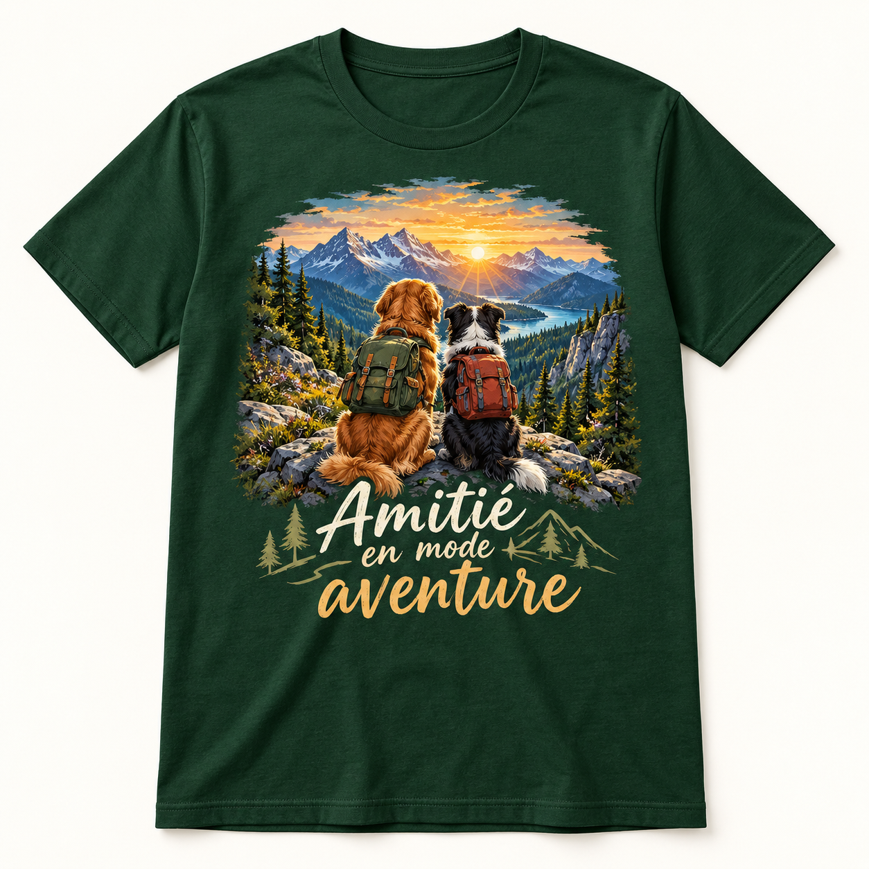 T-shirt Amitié en mode aventure