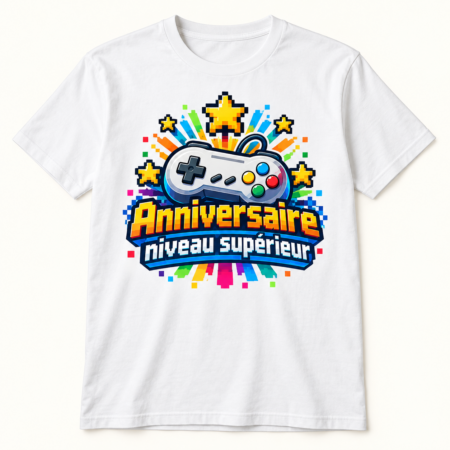 T-shirt Anniversaire niveau supérieur