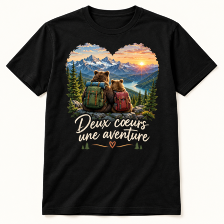 T-shirt Deux cœurs une aventure