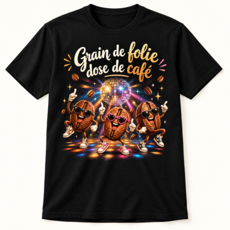T-shirt Grain de folie dose de café