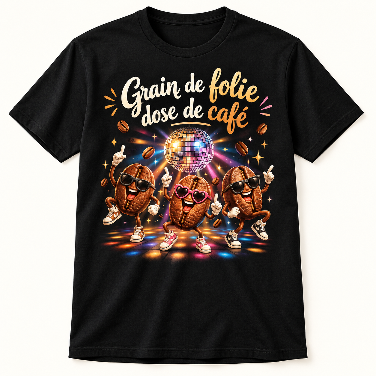 T-shirt Grain de folie dose de café