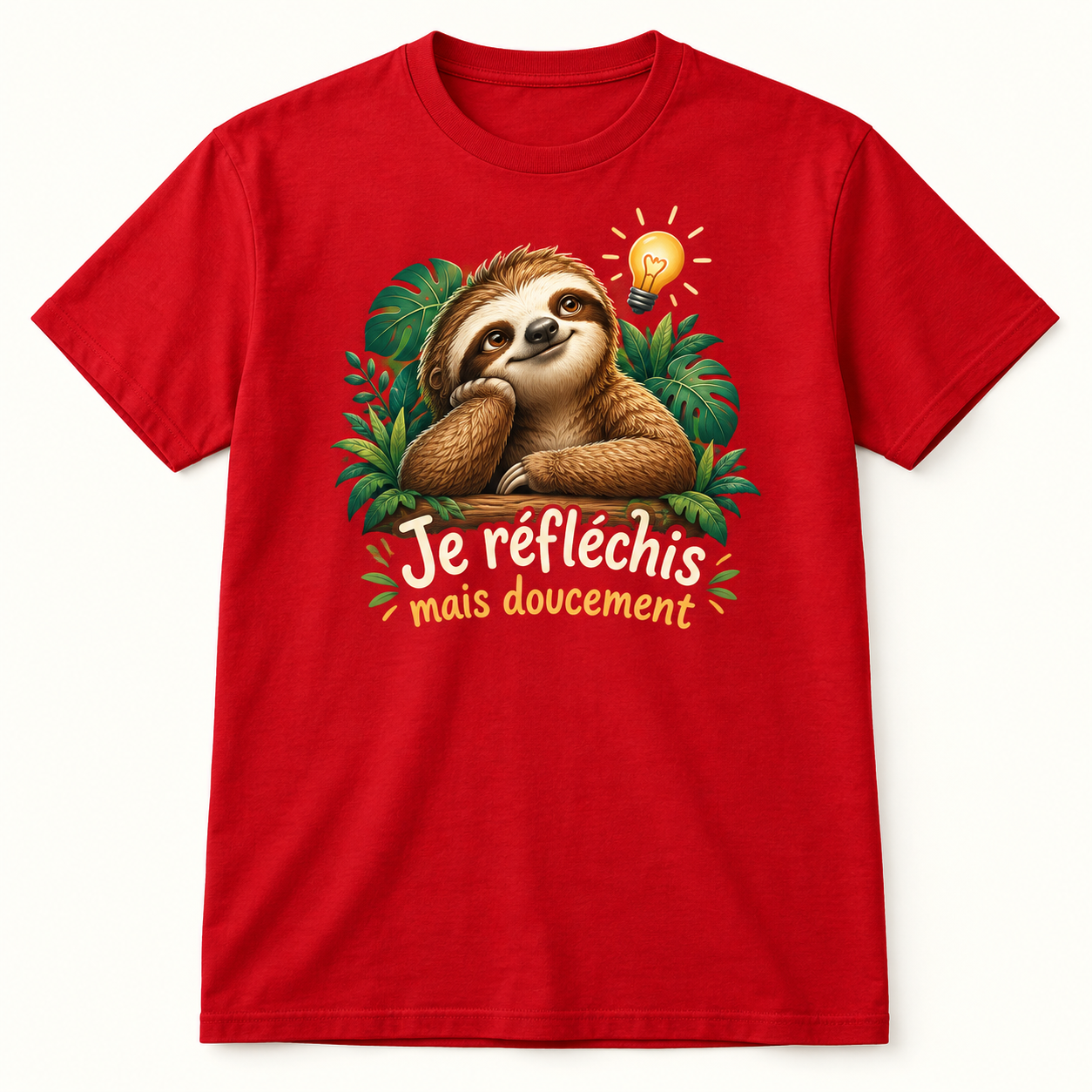 T-shirt Je réfléchis mais doucement