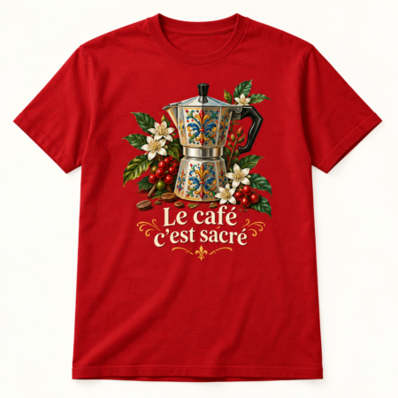 T-shirt Le café c’est sacré