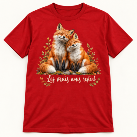 T-shirt Les vrais amis restent