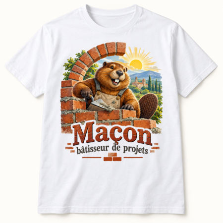 T-shirt Maçon bâtisseur de projets