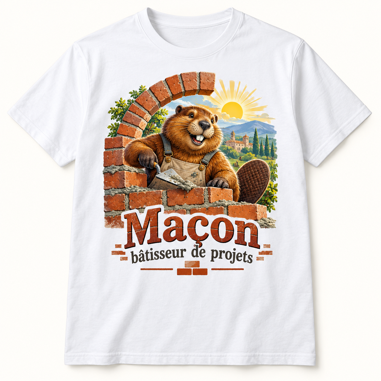 T-shirt Maçon bâtisseur de projets