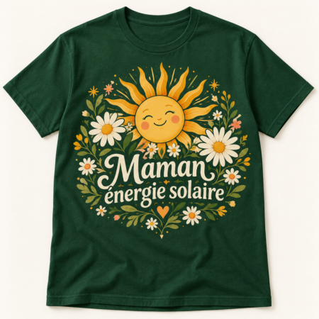 T-shirt Maman énergie solaire