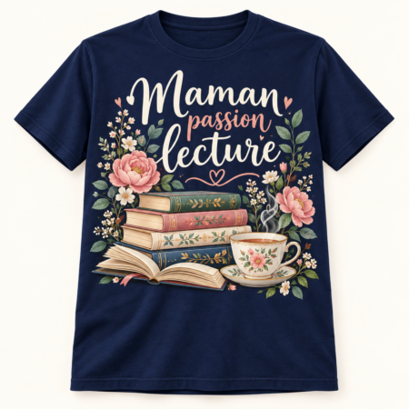 T-shirt Maman passion lecture