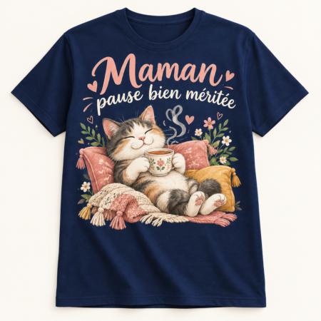 T-shirt Maman pause bien méritée