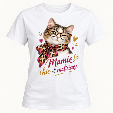 T-shirt Mamie chic et malicieuse
