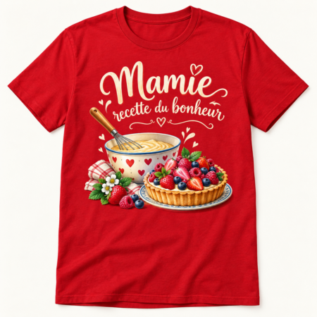 T-shirt Mamie recette du bonheur
