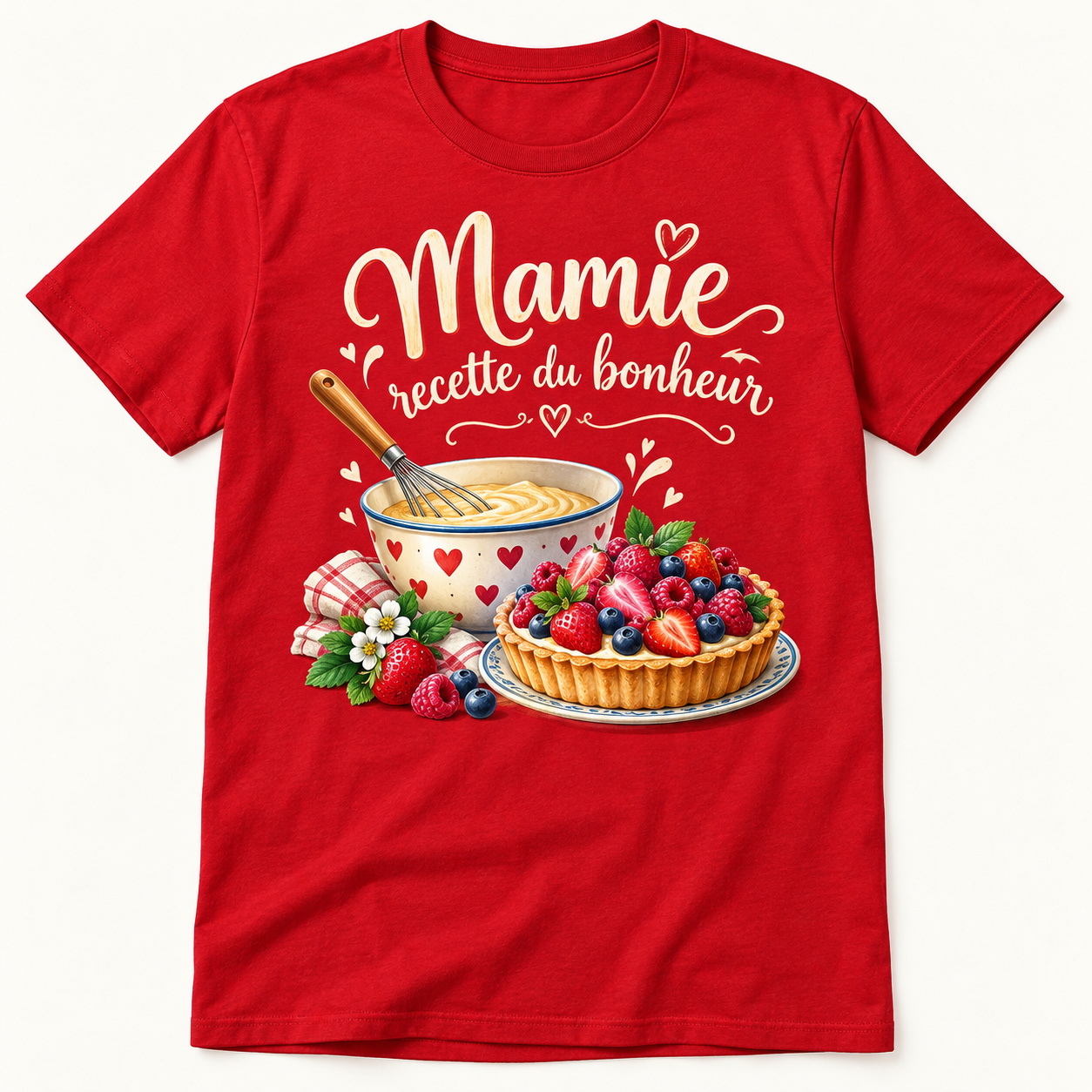 T-shirt Mamie recette du bonheur