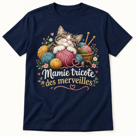 T-shirt Mamie tricote des merveilles