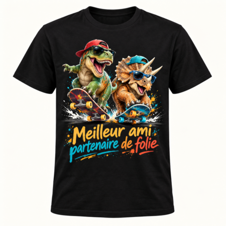 T-shirt Meilleur ami partenaire de folie