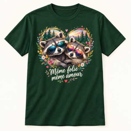 T-shirt Même folie même amour