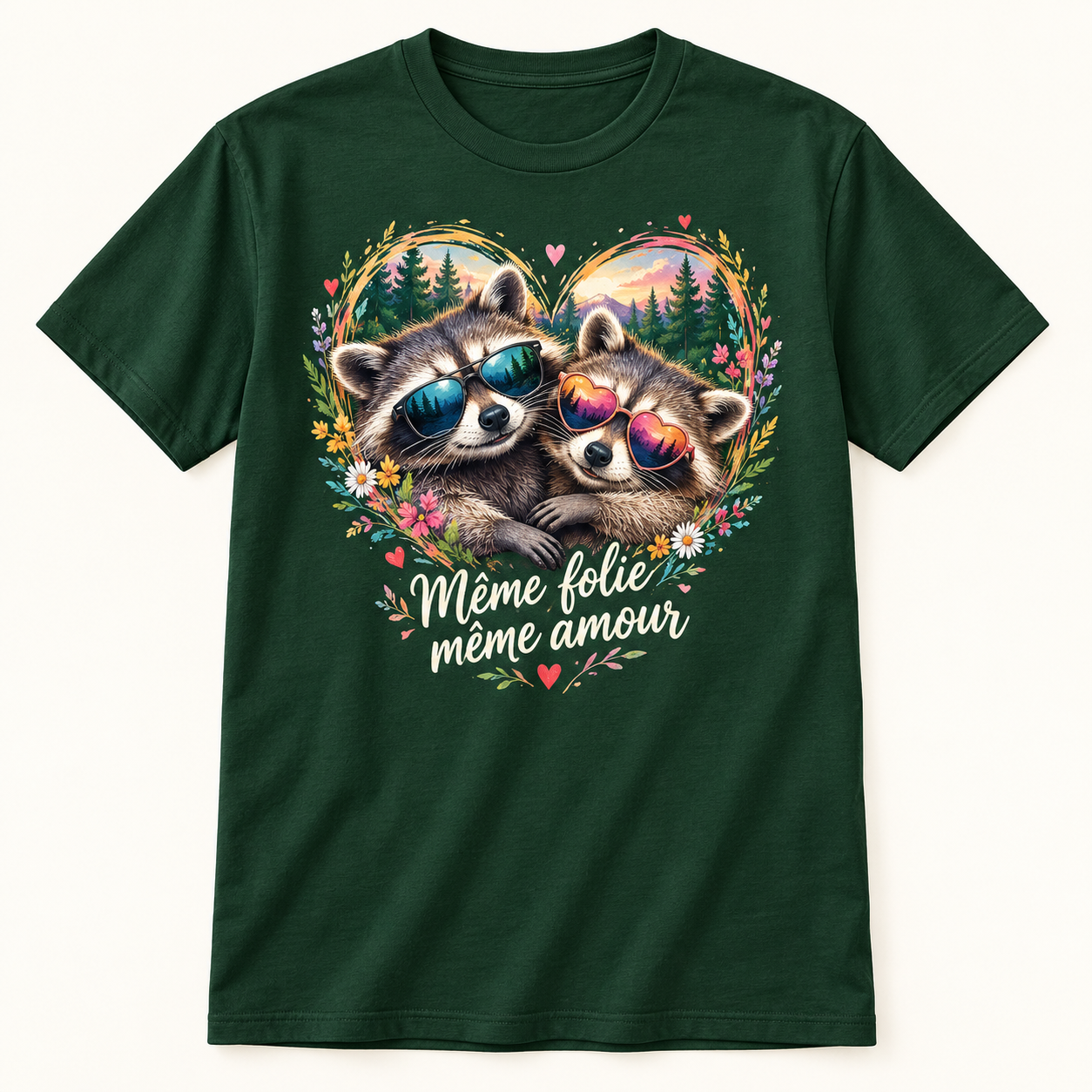 T-shirt Même folie même amour