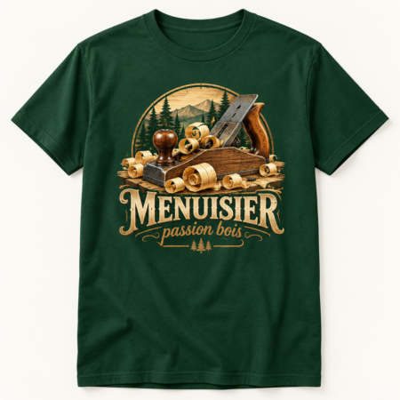 T-shirt Menuisier passion bois