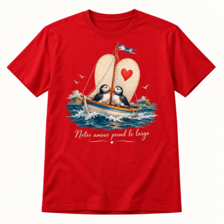 T-shirt Notre amour prend le large