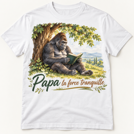 T-shirt Papa la force tranquille