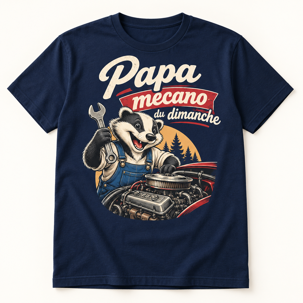 T-shirt Papa mécano du dimanche