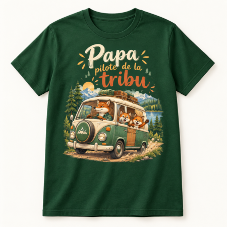 T-shirt Papa pilote de la tribu