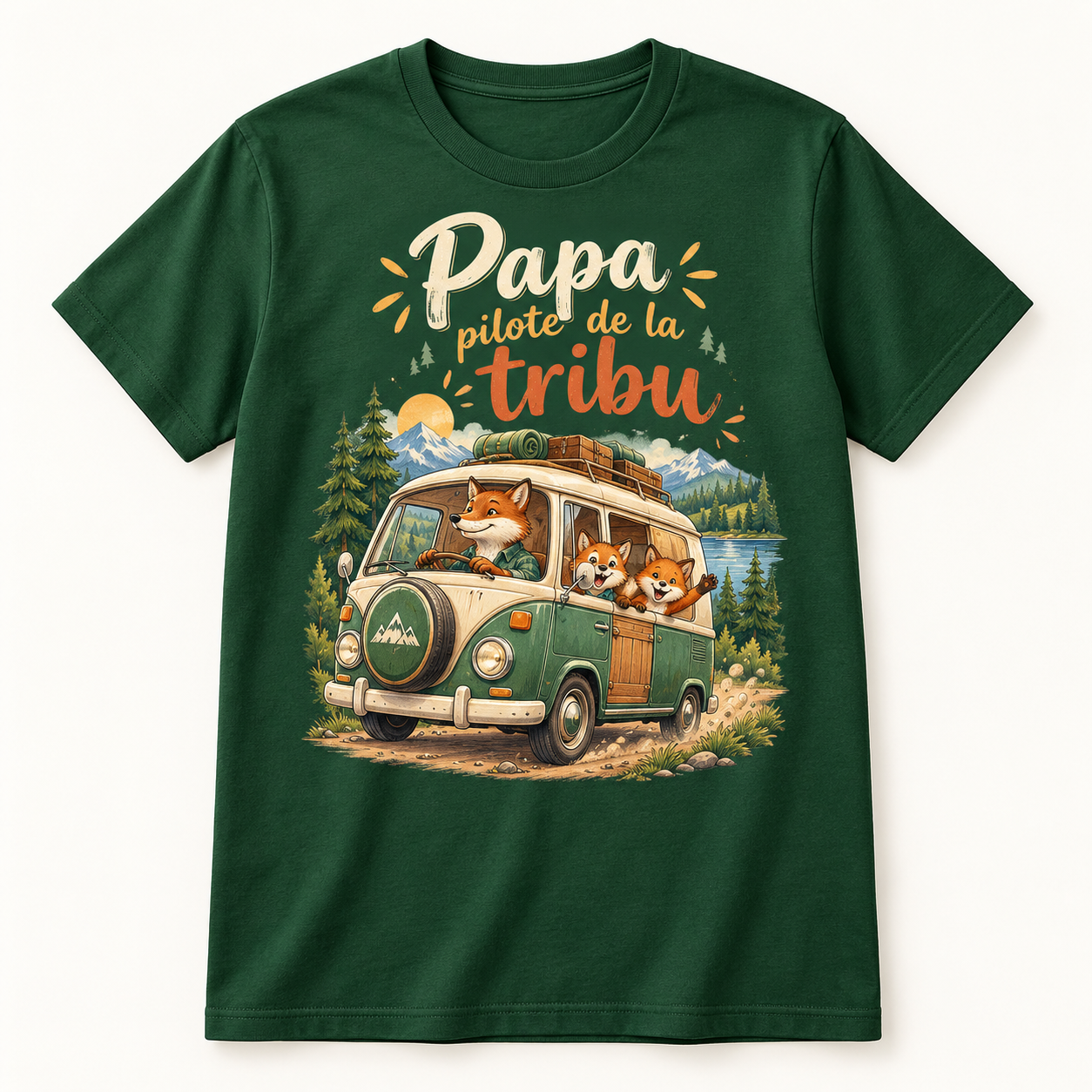 T-shirt Papa pilote de la tribu