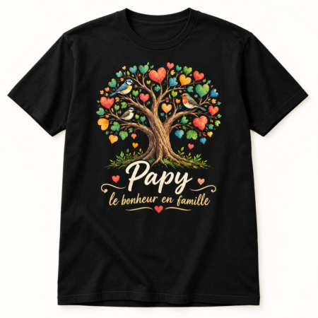 T-shirt Papy le bonheur en famille