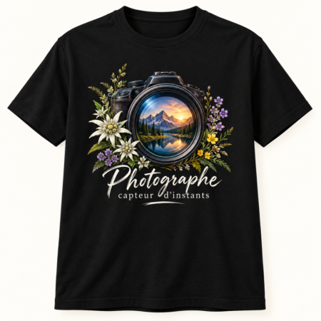 T-shirt Photographe capteur d’instants