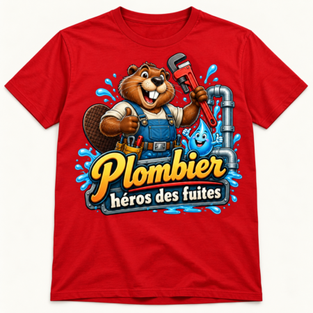 T-shirt Plombier héros des fuites