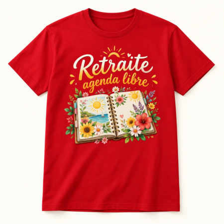 T-shirt Retraite agenda libre