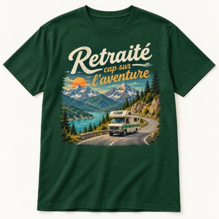 T-shirt Retraité cap sur l’aventure
