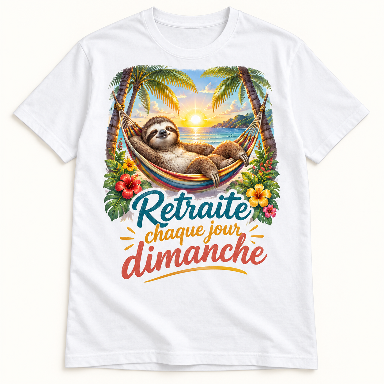 T-shirt Retraite chaque jour dimanche